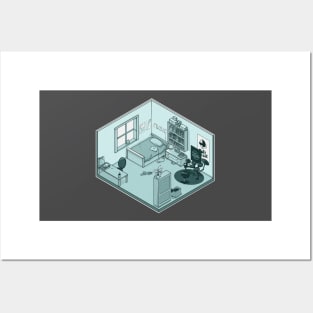 Charlie Spring - Heartstopper - isometric bedroom Posters and Art